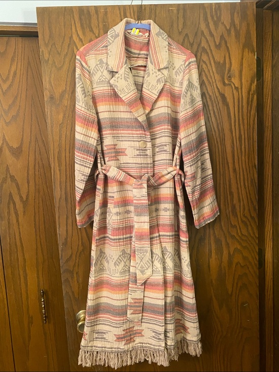 Jackets & Blazers - Soft Surroundings Aztec Fringe Duster